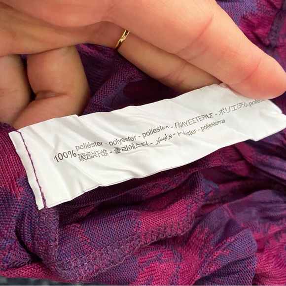 💜 ZARA BOHO PURPLE PINK LONG SLEEVE SIDE TIE MAXI DRESS! - Picture 15 of 16